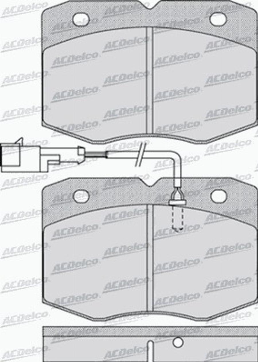 ACDelco AC058963D - Kit pastiglie freno, Freno a disco autozon.pro