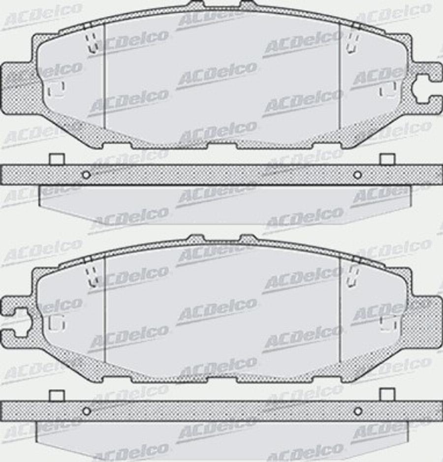 ACDelco AC058939D - Kit pastiglie freno, Freno a disco autozon.pro