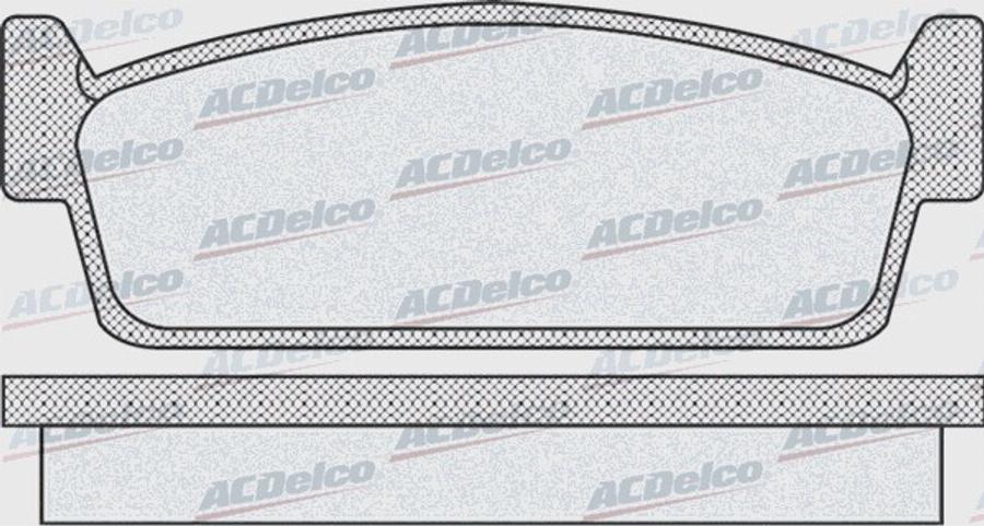 ACDelco AC058925D - Kit pastiglie freno, Freno a disco autozon.pro