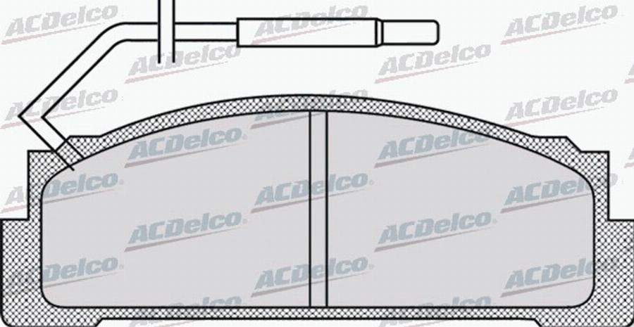 ACDelco AC058970D - Kit pastiglie freno, Freno a disco autozon.pro