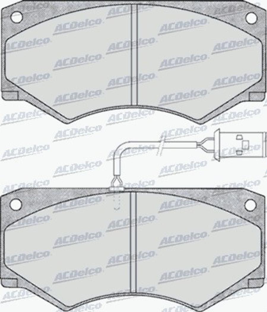 ACDelco AC058499D - Kit pastiglie freno, Freno a disco autozon.pro