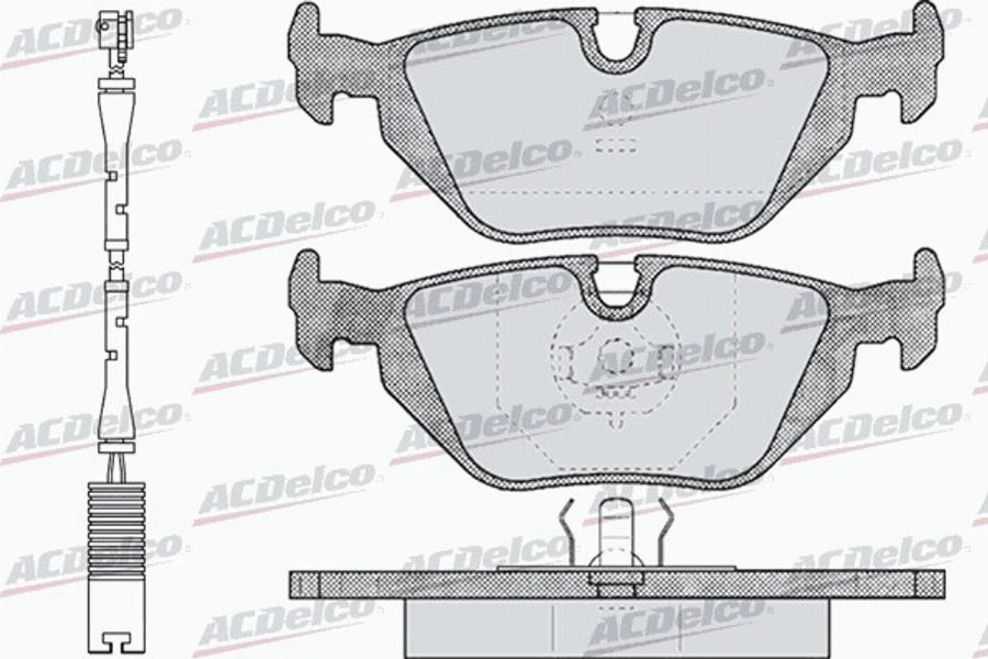 ACDelco AC058463AD - Kit pastiglie freno, Freno a disco autozon.pro