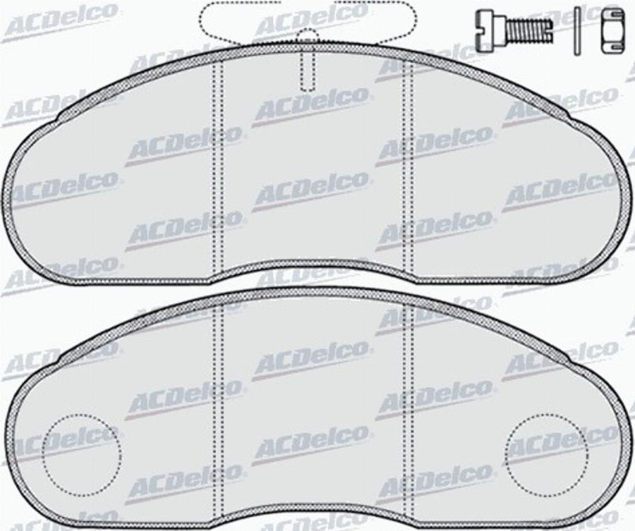 ACDelco AC058414D - Kit pastiglie freno, Freno a disco autozon.pro