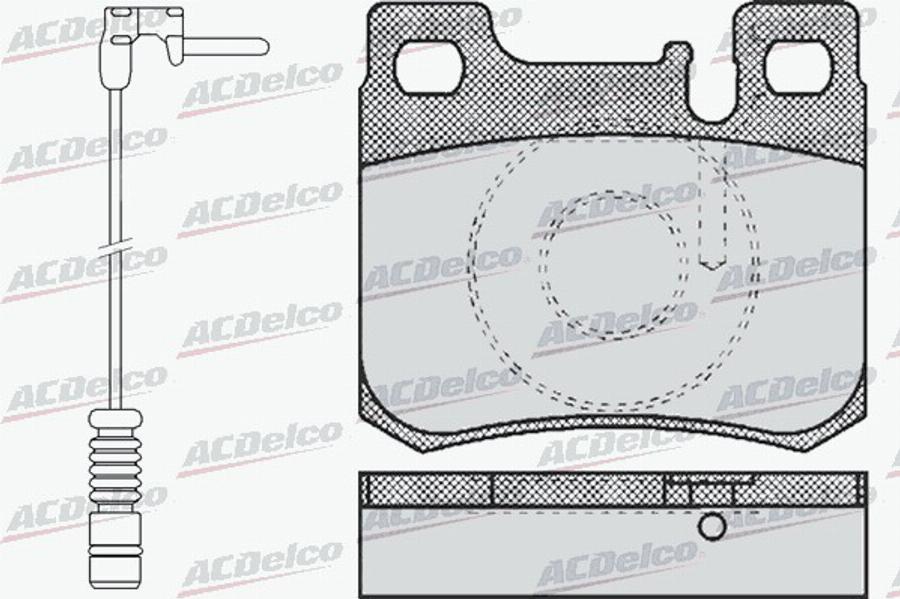 ACDelco AC058485AD - Kit pastiglie freno, Freno a disco autozon.pro