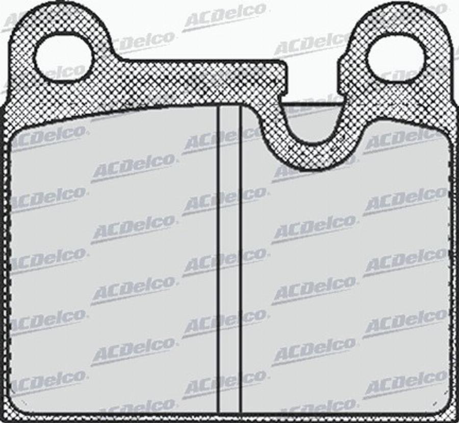 ACDelco AC058432D - Kit pastiglie freno, Freno a disco autozon.pro