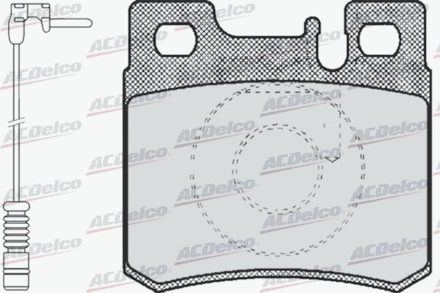 ACDelco AC058428AD - Kit pastiglie freno, Freno a disco autozon.pro