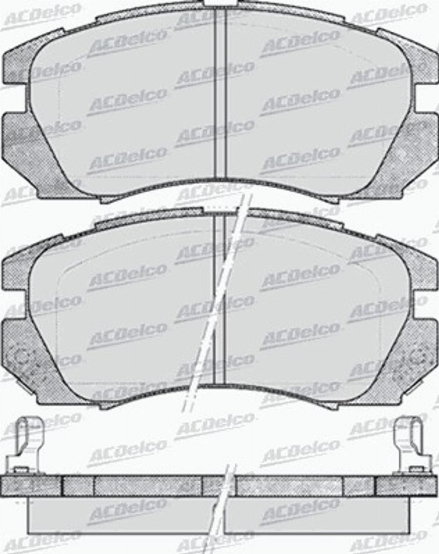 ACDelco AC058479D - Kit pastiglie freno, Freno a disco autozon.pro