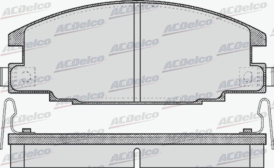 ACDelco AC058544D - Kit pastiglie freno, Freno a disco autozon.pro