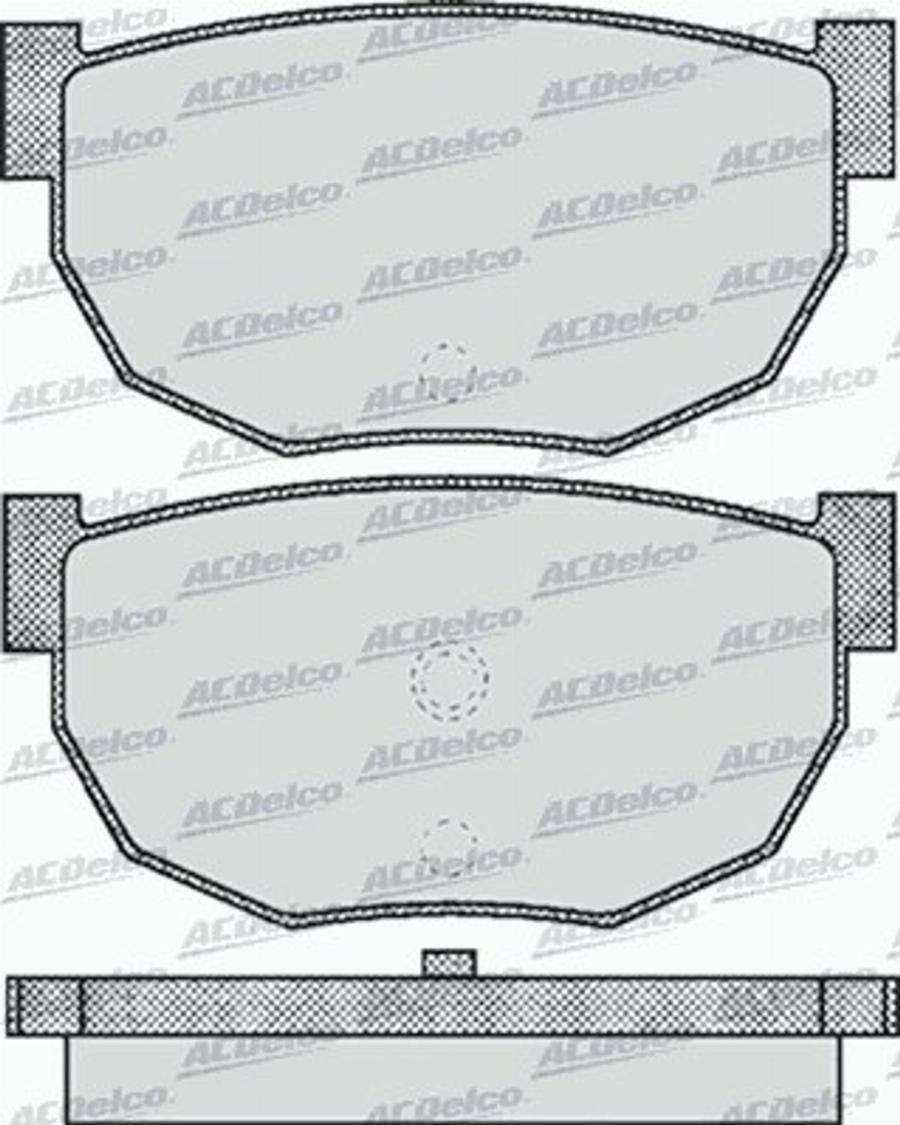 ACDelco AC058503D - Kit pastiglie freno, Freno a disco autozon.pro