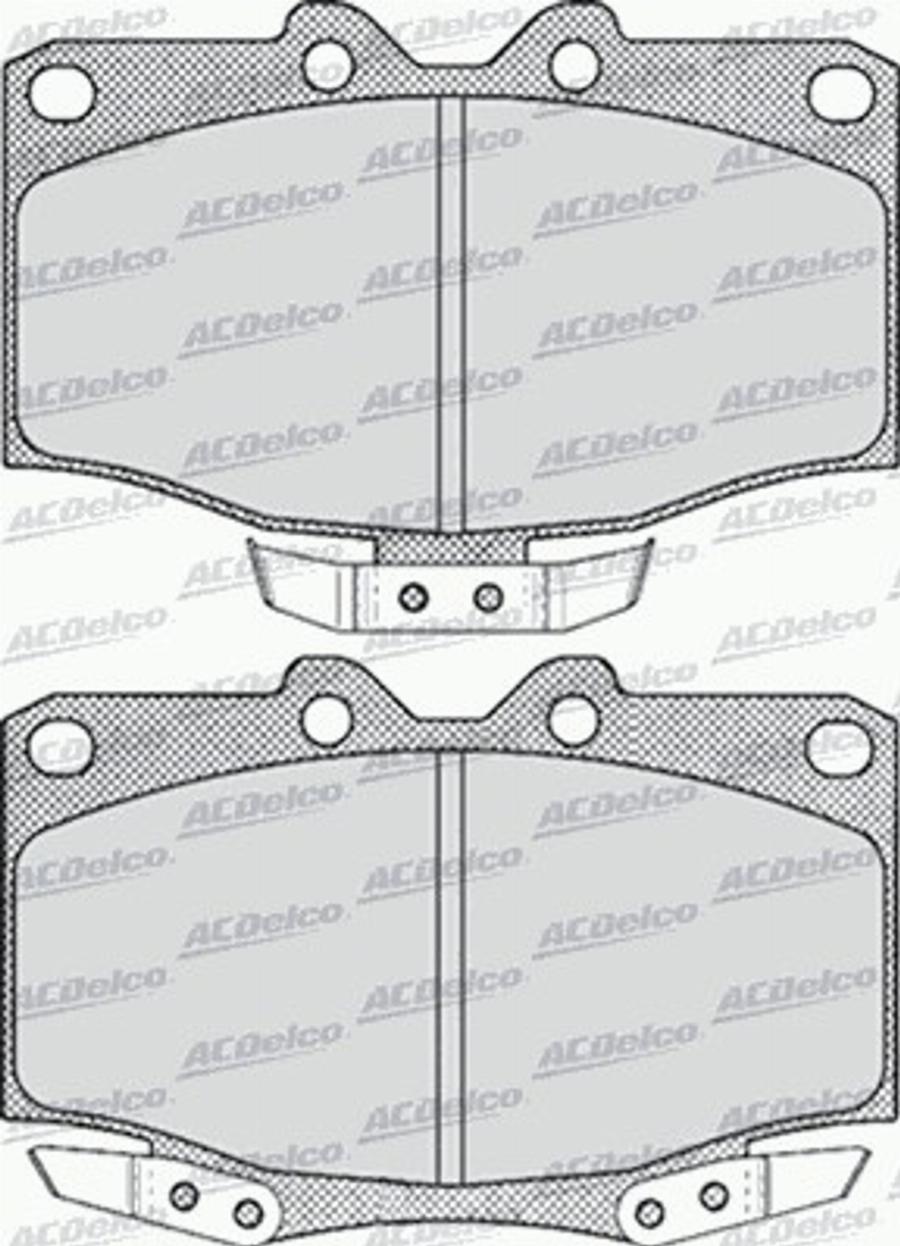 ACDelco AC058519D - Kit pastiglie freno, Freno a disco autozon.pro