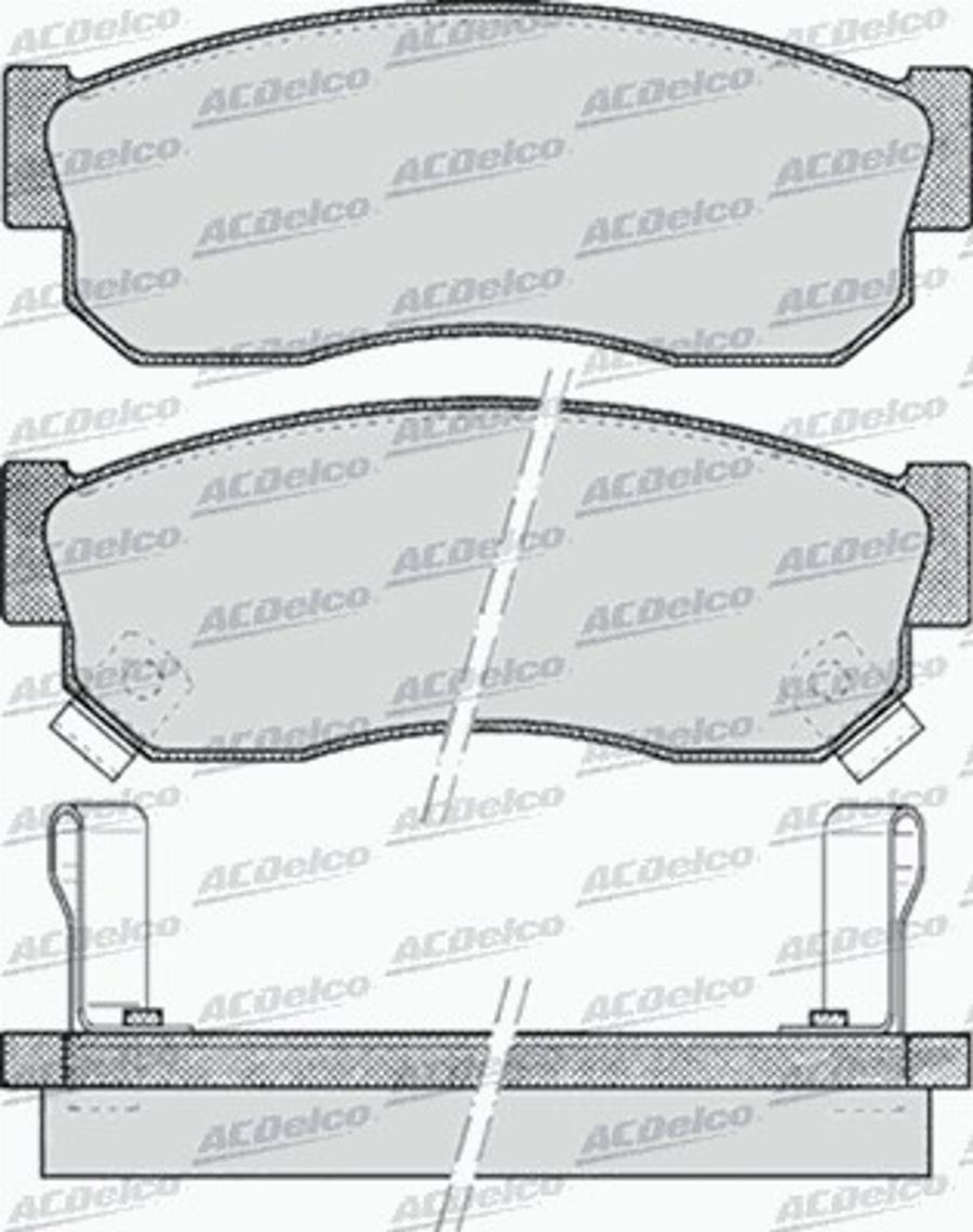 ACDelco AC058515D - Kit pastiglie freno, Freno a disco autozon.pro