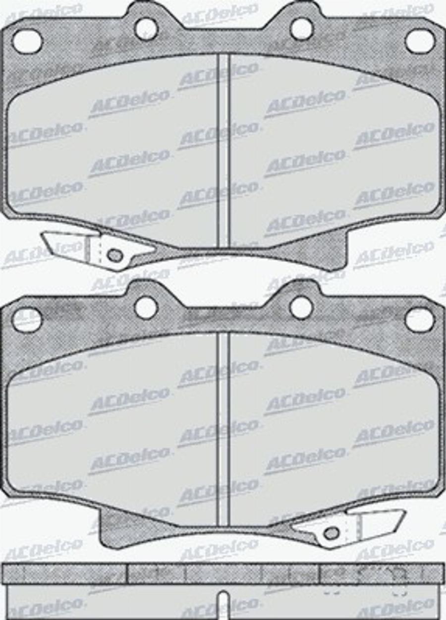 ACDelco AC058537D - Kit pastiglie freno, Freno a disco autozon.pro