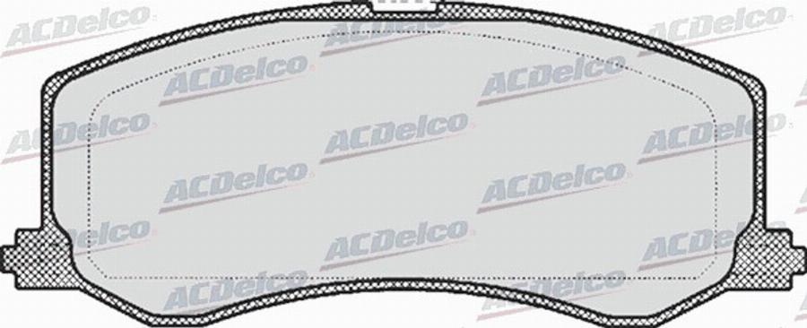 ACDelco AC058522D - Kit pastiglie freno, Freno a disco autozon.pro