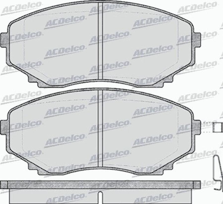 ACDelco AC058570D - Kit pastiglie freno, Freno a disco autozon.pro