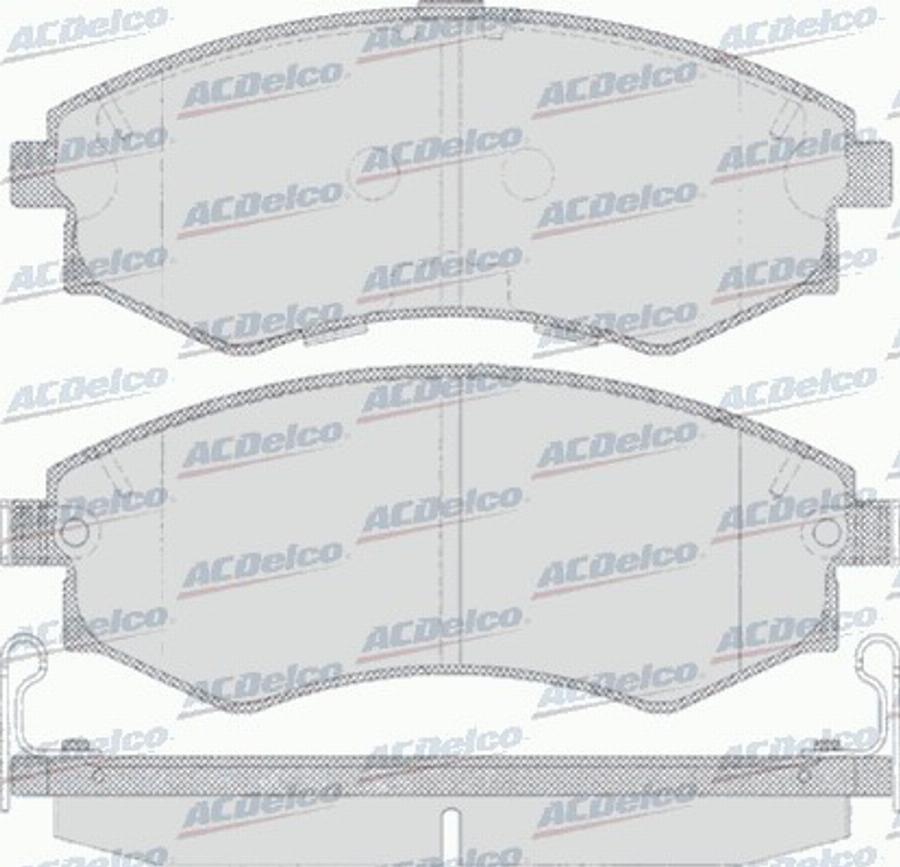 ACDelco AC058640D - Kit pastiglie freno, Freno a disco autozon.pro