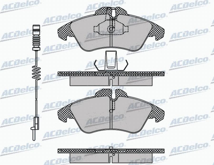 ACDelco AC058608AD - Kit pastiglie freno, Freno a disco autozon.pro