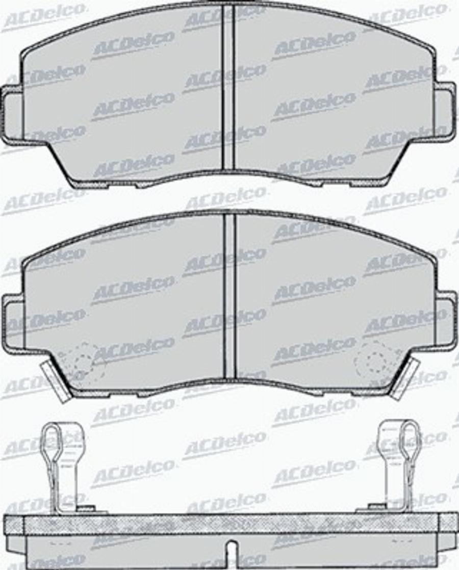 ACDelco AC058040D - Kit pastiglie freno, Freno a disco autozon.pro