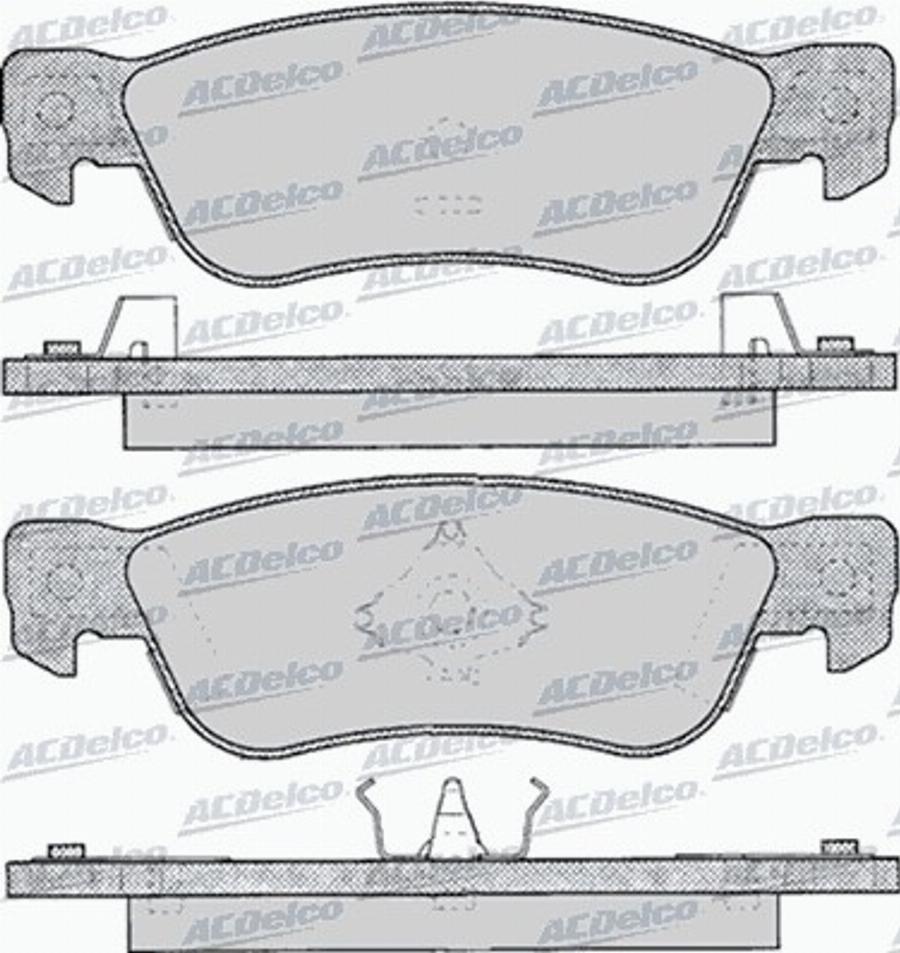 ACDelco AC058052D - Kit pastiglie freno, Freno a disco autozon.pro