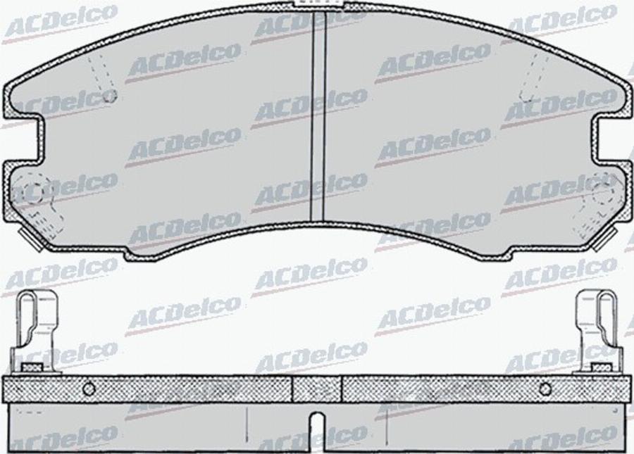 ACDelco AC058060D - Kit pastiglie freno, Freno a disco autozon.pro