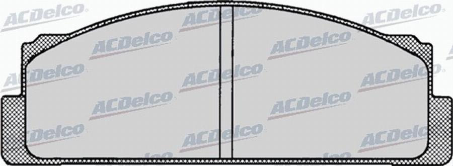 ACDelco AC058001D - Kit pastiglie freno, Freno a disco autozon.pro