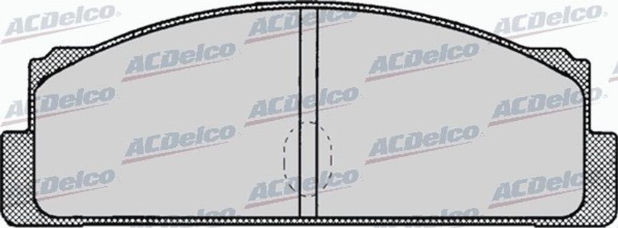 ACDelco AC058002D - Kit pastiglie freno, Freno a disco autozon.pro