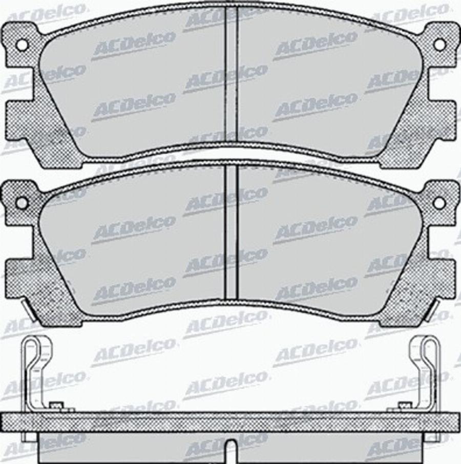 ACDelco AC058038D - Kit pastiglie freno, Freno a disco autozon.pro