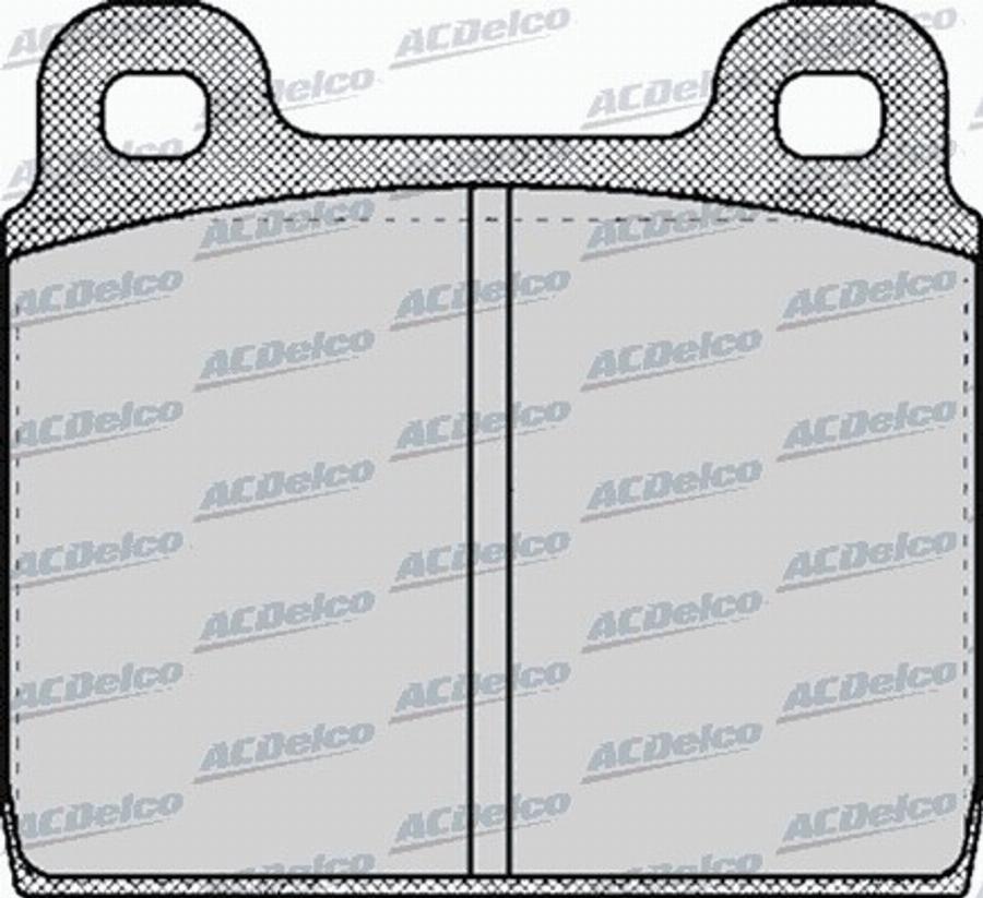 ACDelco AC058026D - Kit pastiglie freno, Freno a disco autozon.pro