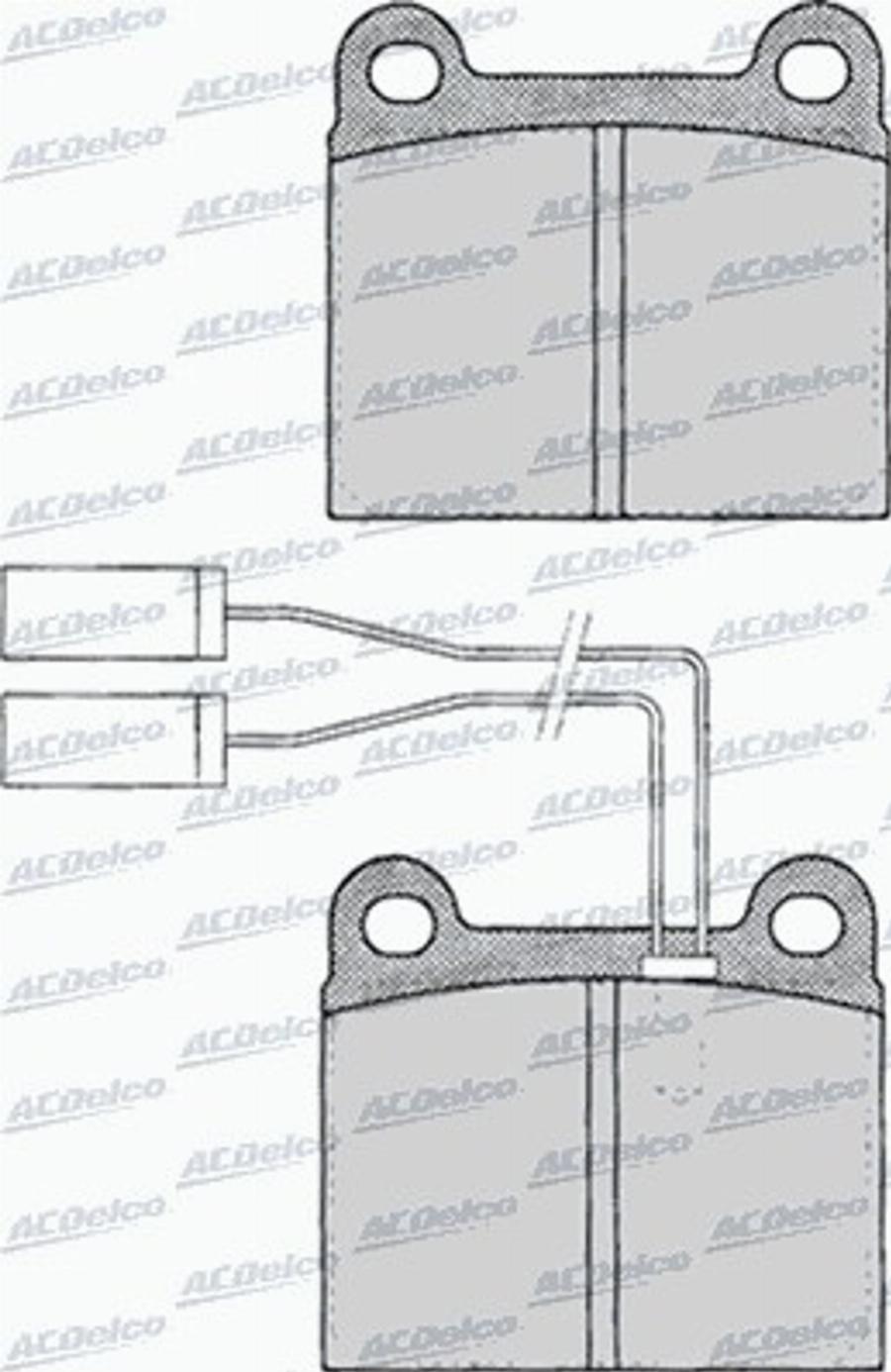 ACDelco AC058023D - Kit pastiglie freno, Freno a disco autozon.pro