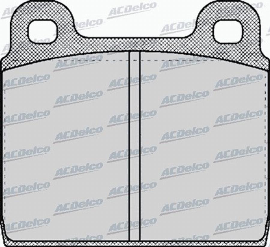 ACDelco AC058027D - Kit pastiglie freno, Freno a disco autozon.pro