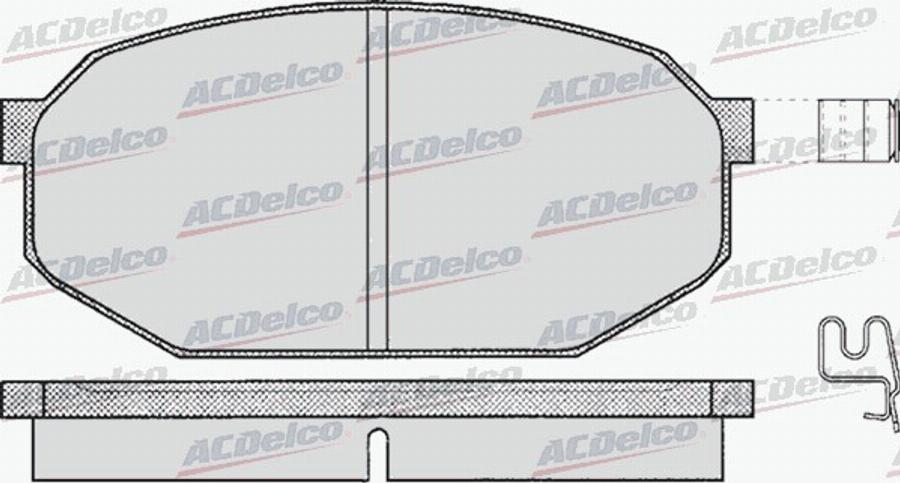 ACDelco AC058198D - Kit pastiglie freno, Freno a disco autozon.pro