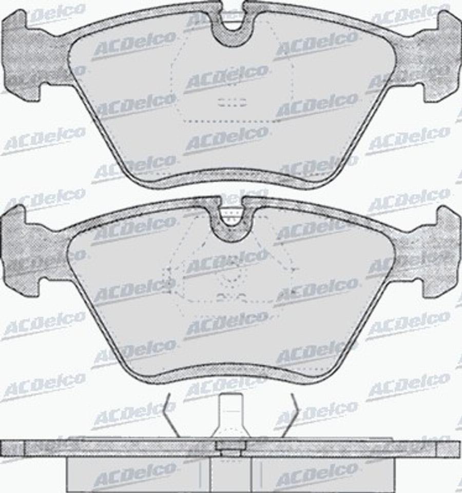 ACDelco AC058193D - Kit pastiglie freno, Freno a disco autozon.pro