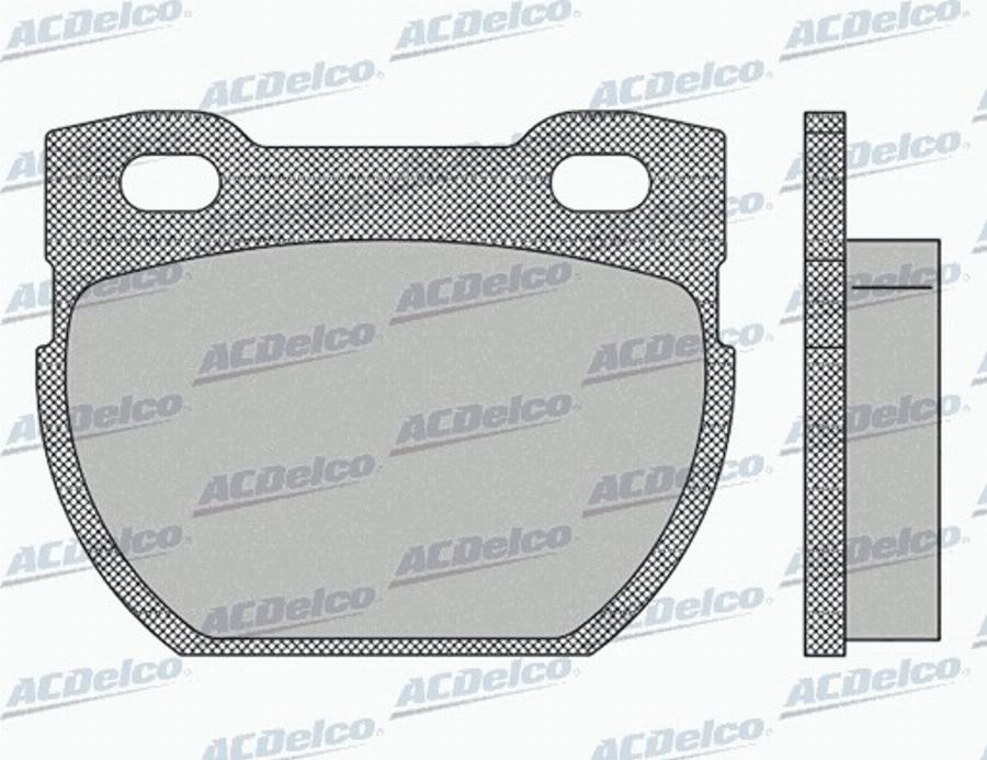 ACDelco AC0581441D - Kit pastiglie freno, Freno a disco autozon.pro