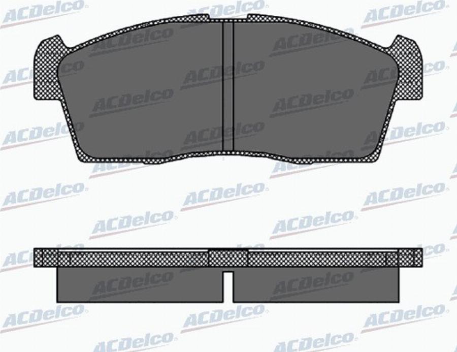 ACDelco AC0581442D - Kit pastiglie freno, Freno a disco autozon.pro