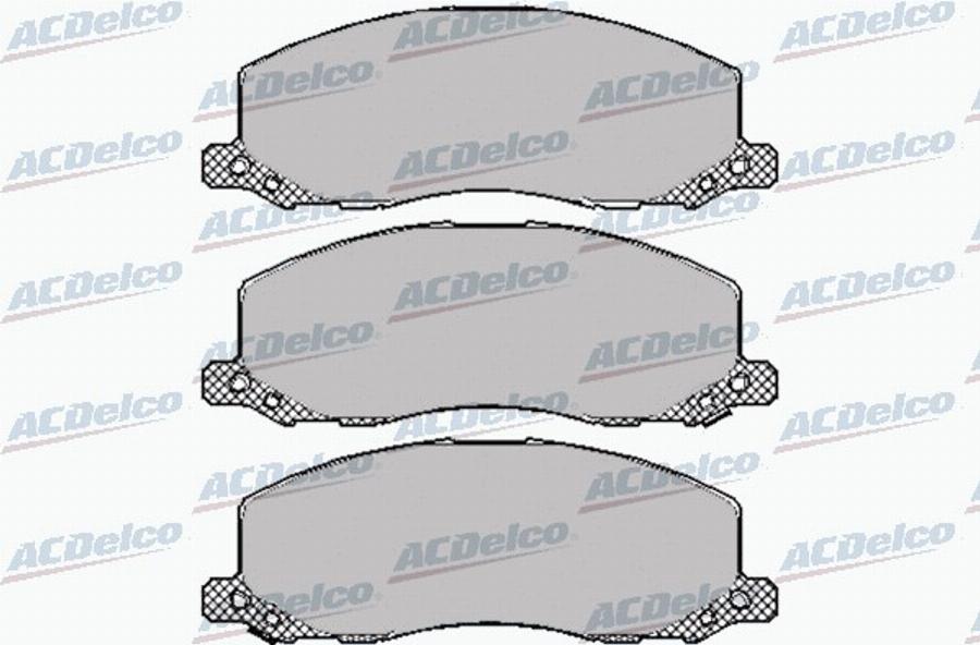 ACDelco AC0581468D - Kit pastiglie freno, Freno a disco autozon.pro