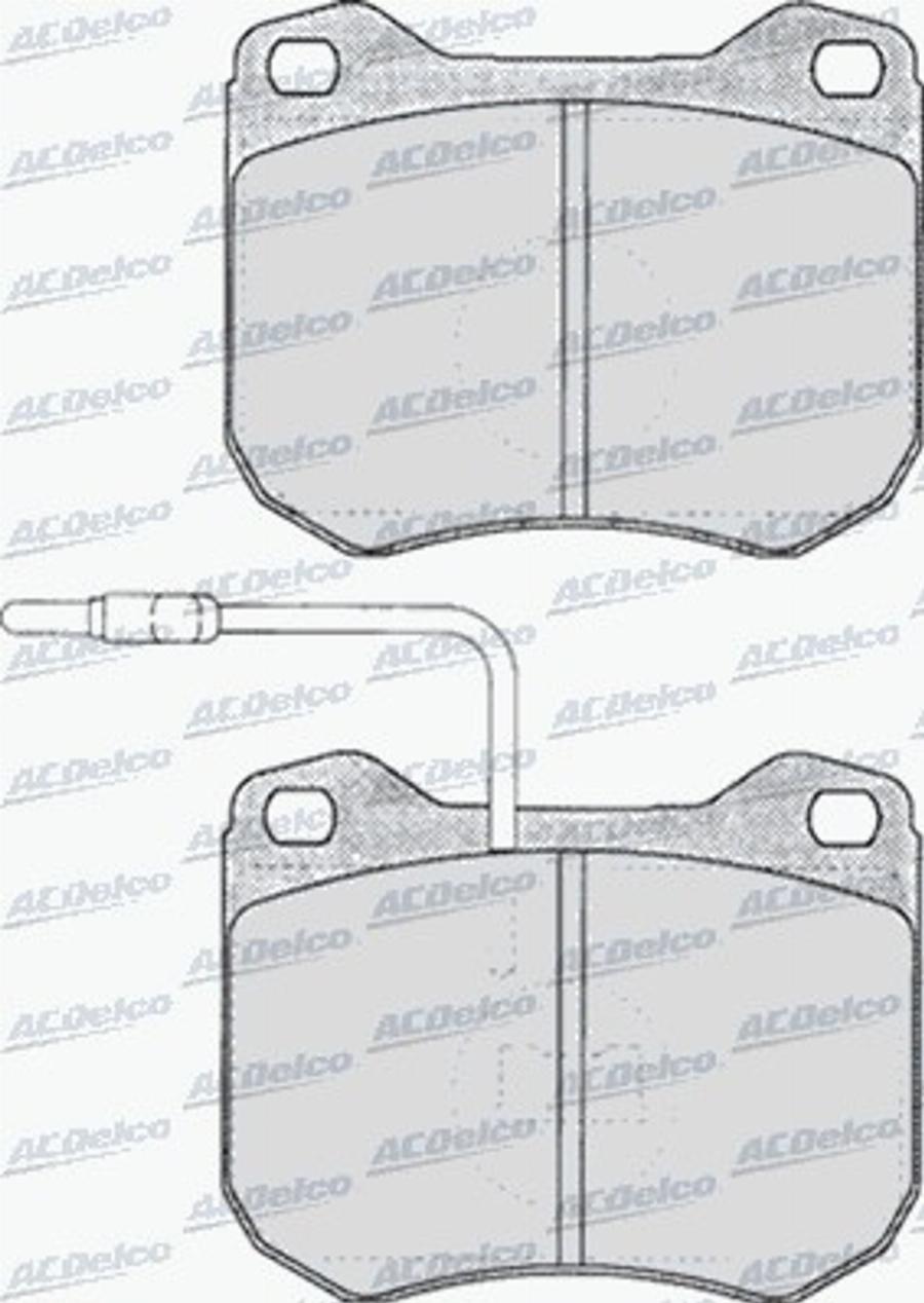 ACDelco AC058146D - Kit pastiglie freno, Freno a disco autozon.pro