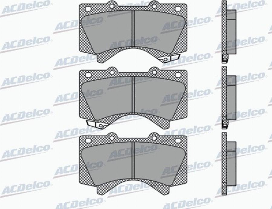 ACDelco AC0581418D - Kit pastiglie freno, Freno a disco autozon.pro