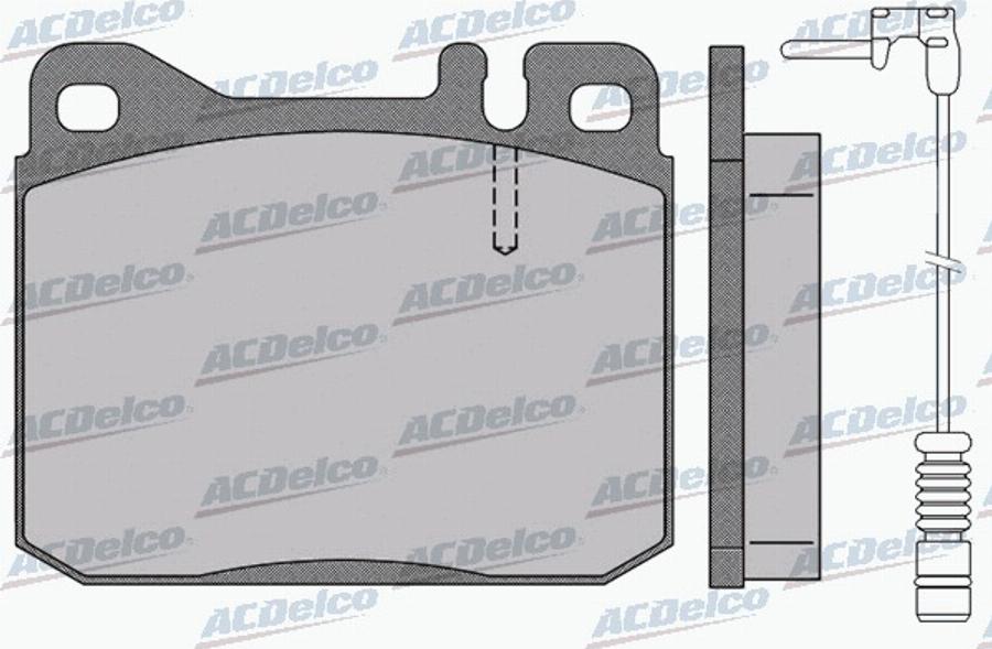 ACDelco AC058141AD - Kit pastiglie freno, Freno a disco autozon.pro