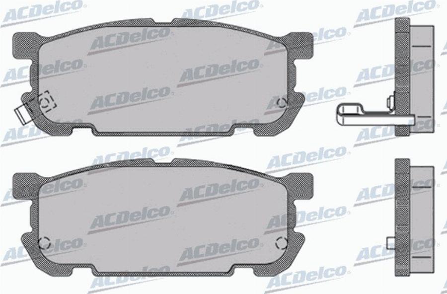 ACDelco AC0581488D - Kit pastiglie freno, Freno a disco autozon.pro