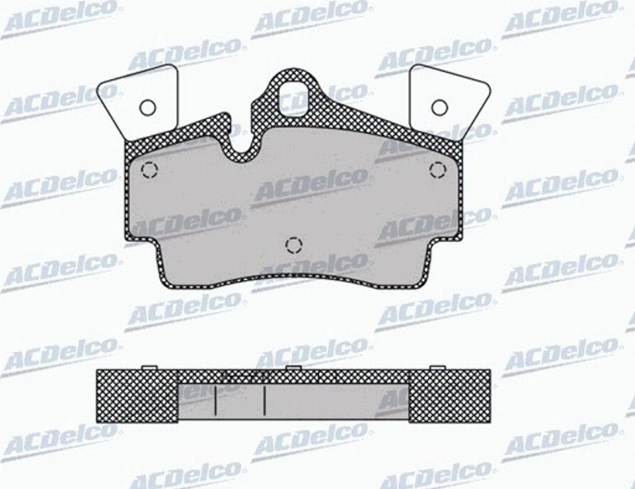 ACDelco AC0581482D - Kit pastiglie freno, Freno a disco autozon.pro