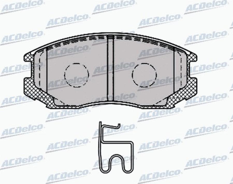 ACDelco AC0581427D - Kit pastiglie freno, Freno a disco autozon.pro