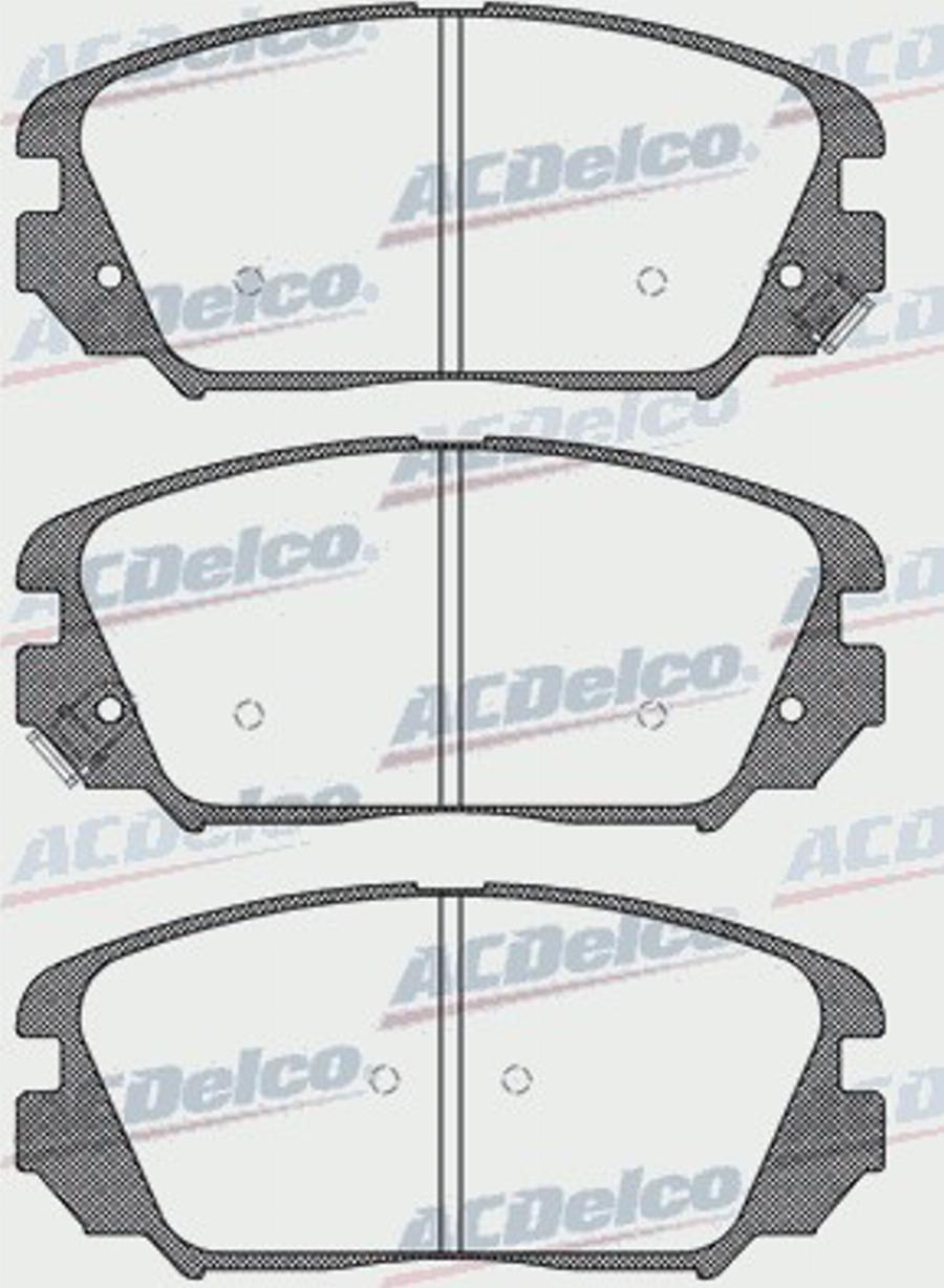 ACDelco AC0581599D - Kit pastiglie freno, Freno a disco autozon.pro