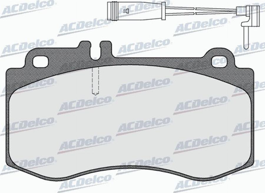 ACDelco AC0581592AD - Kit pastiglie freno, Freno a disco autozon.pro