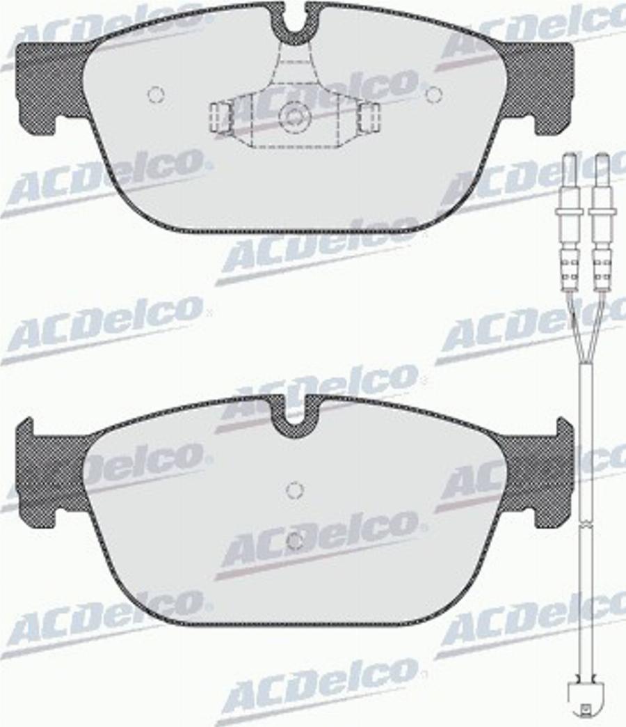 ACDelco AC0581561AD - Kit pastiglie freno, Freno a disco autozon.pro