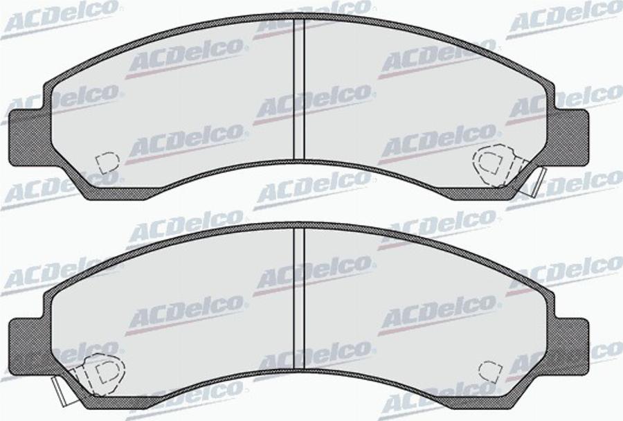 ACDelco AC0581568D - Kit pastiglie freno, Freno a disco autozon.pro