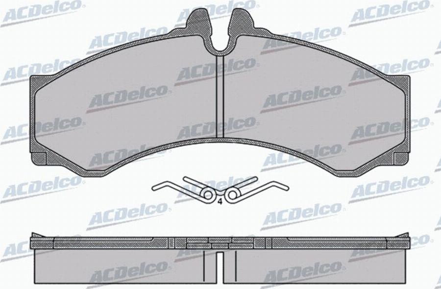 ACDelco AC0581517D - Kit pastiglie freno, Freno a disco autozon.pro