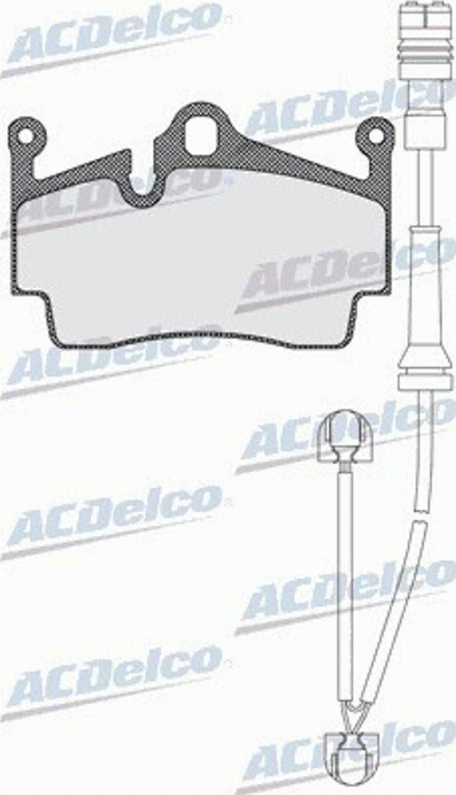 ACDelco AC0581583AD - Kit pastiglie freno, Freno a disco autozon.pro