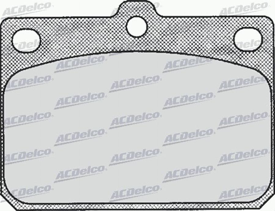 ACDelco AC058164D - Kit pastiglie freno, Freno a disco autozon.pro