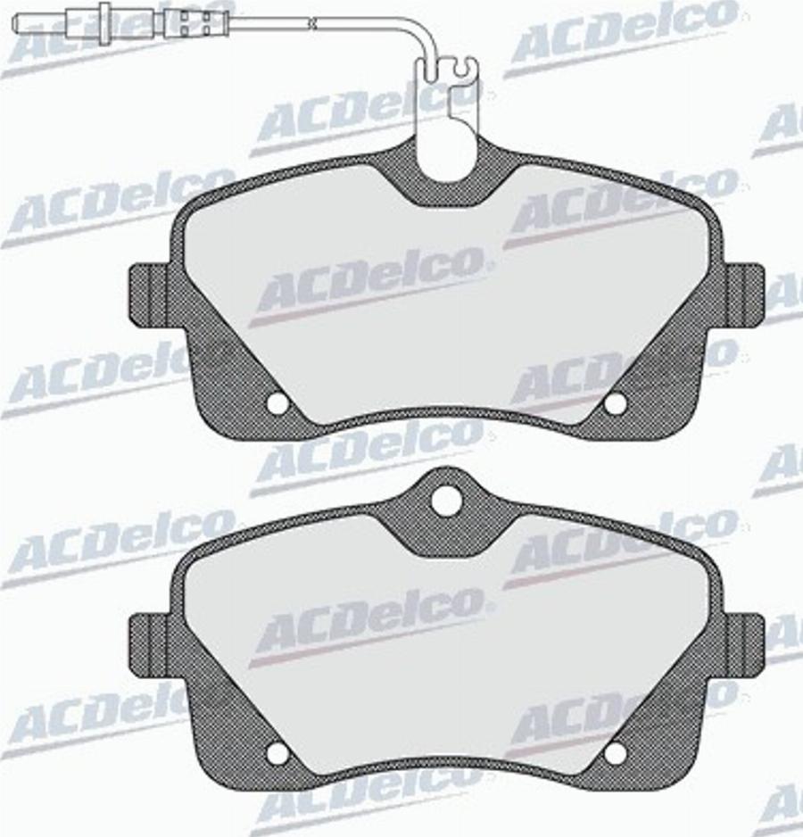 ACDelco AC0581601D - Kit pastiglie freno, Freno a disco autozon.pro