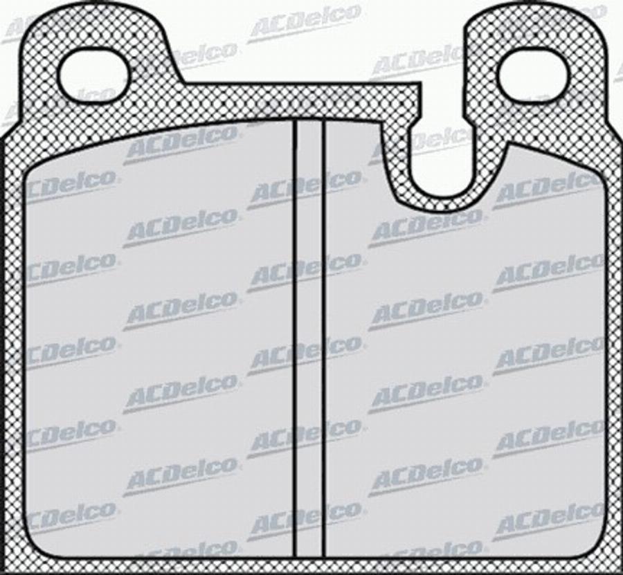 ACDelco AC0581057D - Kit pastiglie freno, Freno a disco autozon.pro