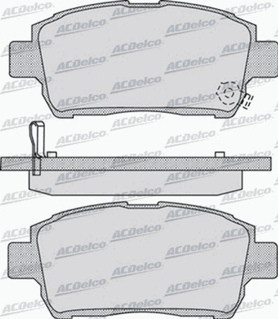 ACDelco AC0581062D - Kit pastiglie freno, Freno a disco autozon.pro